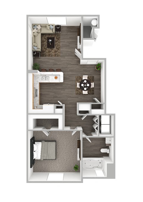 Azure Floor Plan at The Michael B Townhomes and Flats, Las Vegas, NV